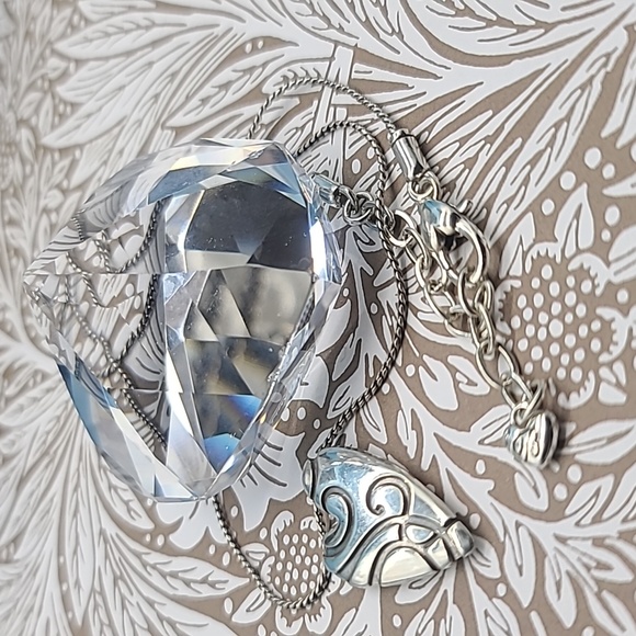 Brighton "Give It A Swirl" Modern Asymmetrical Heart Pendant โค๏ธ ๐ Retired! - Picture 5 of 10